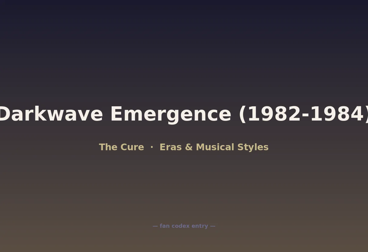 Darkwave Emergence (1982-1984)