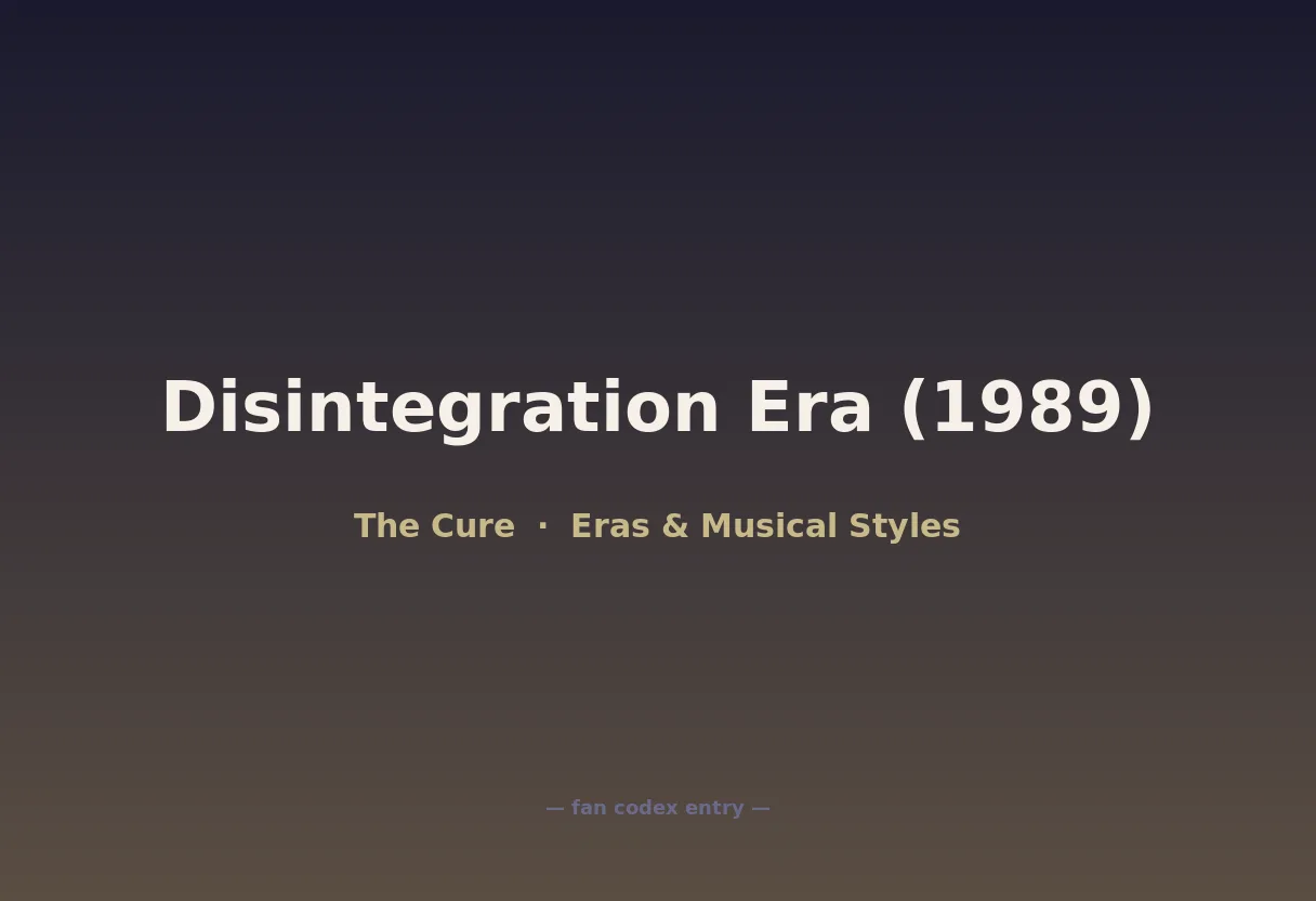 Disintegration Era (1989)