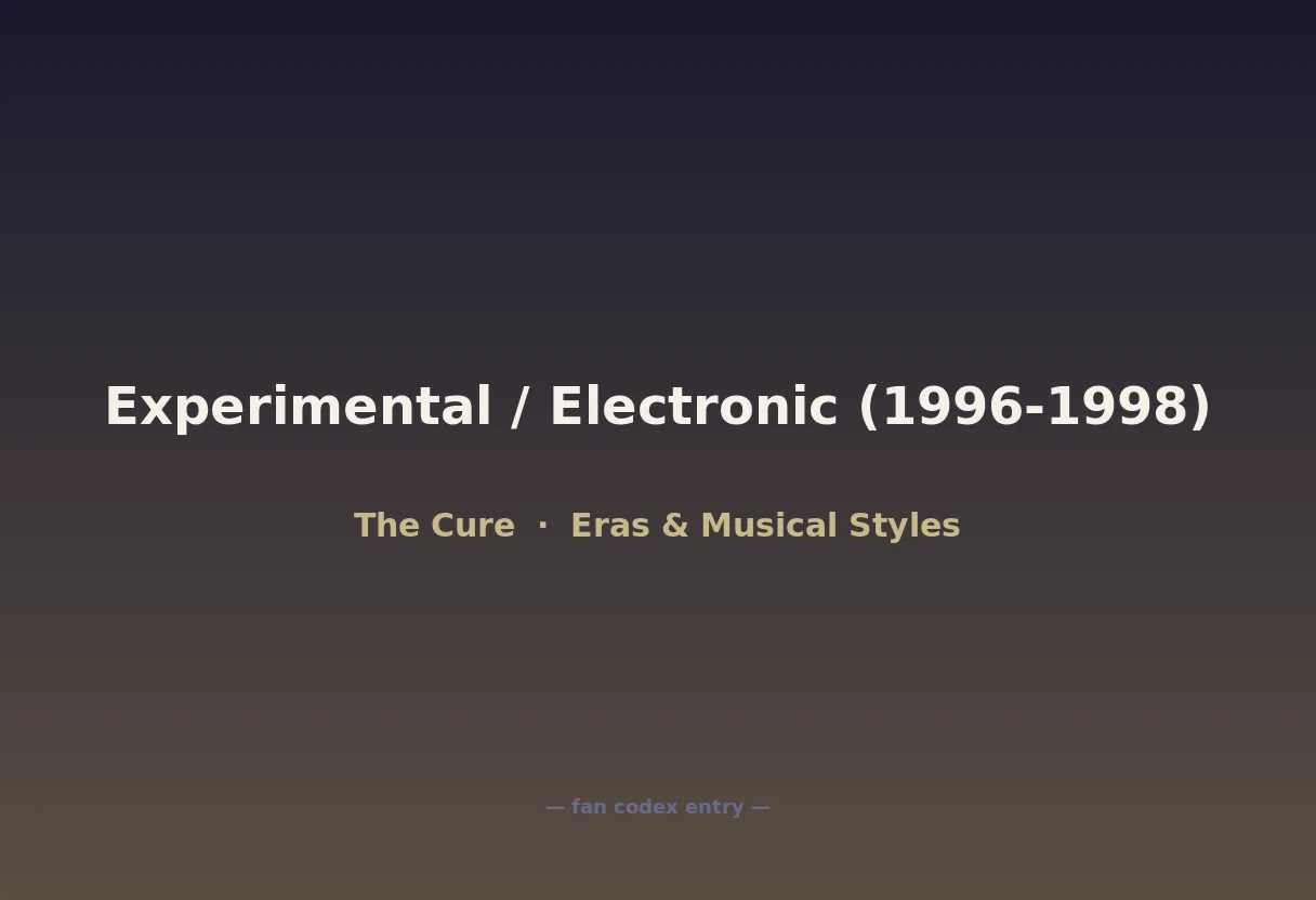 Experimental / Electronic (1996-1998)