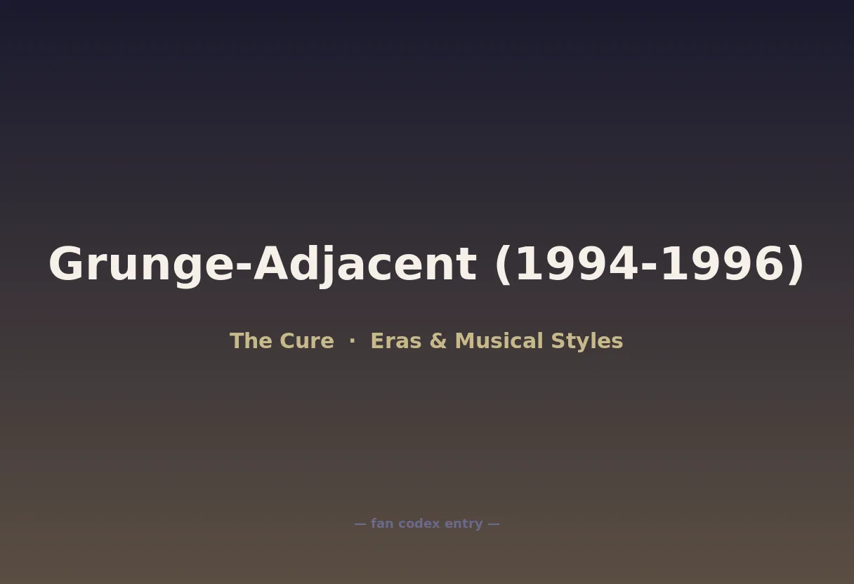 Grunge-Adjacent (1994-1996)