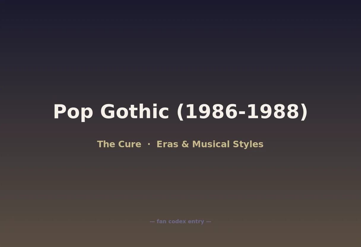 Pop Gothic (1986-1988)