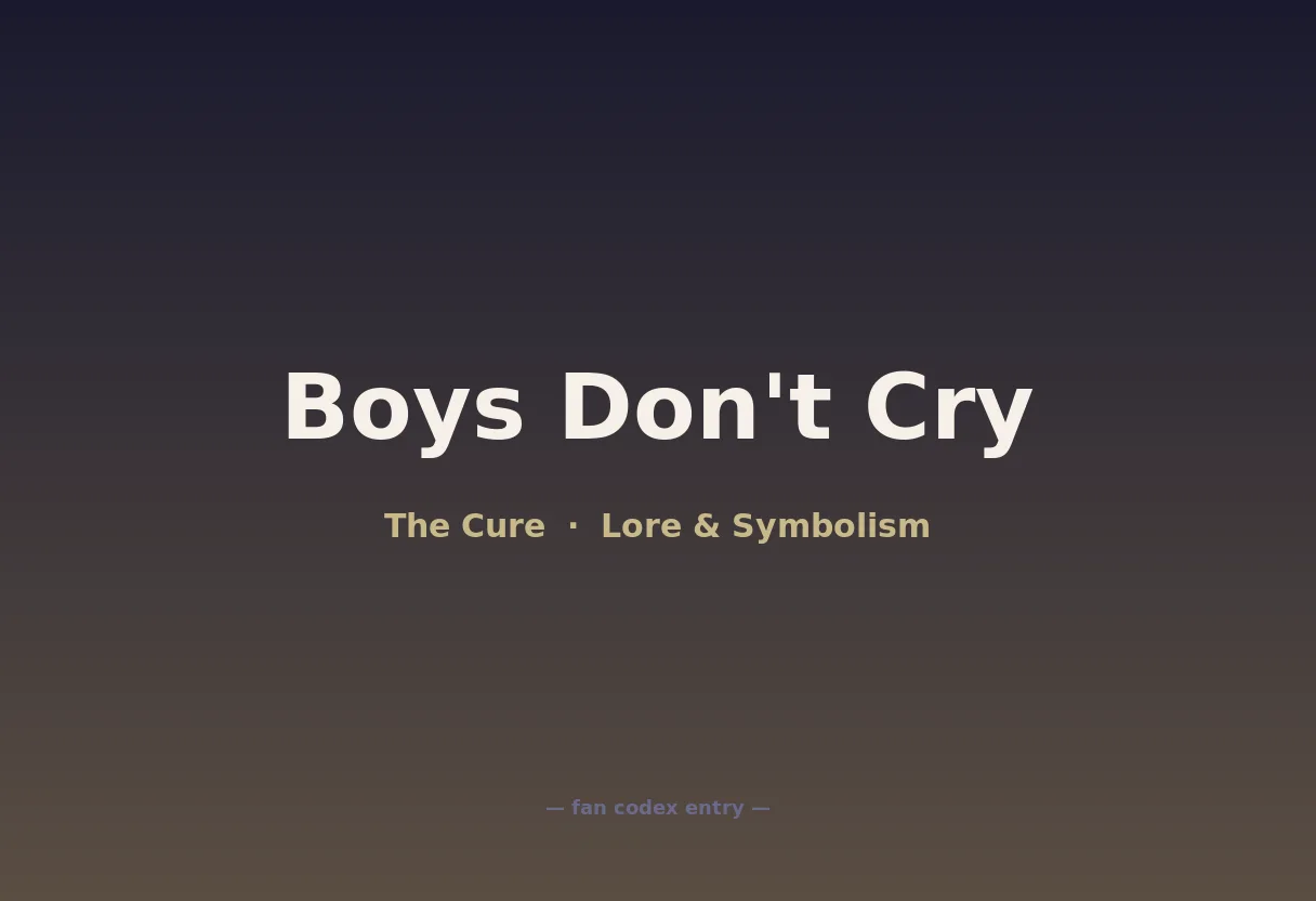 Boys Don't Cry