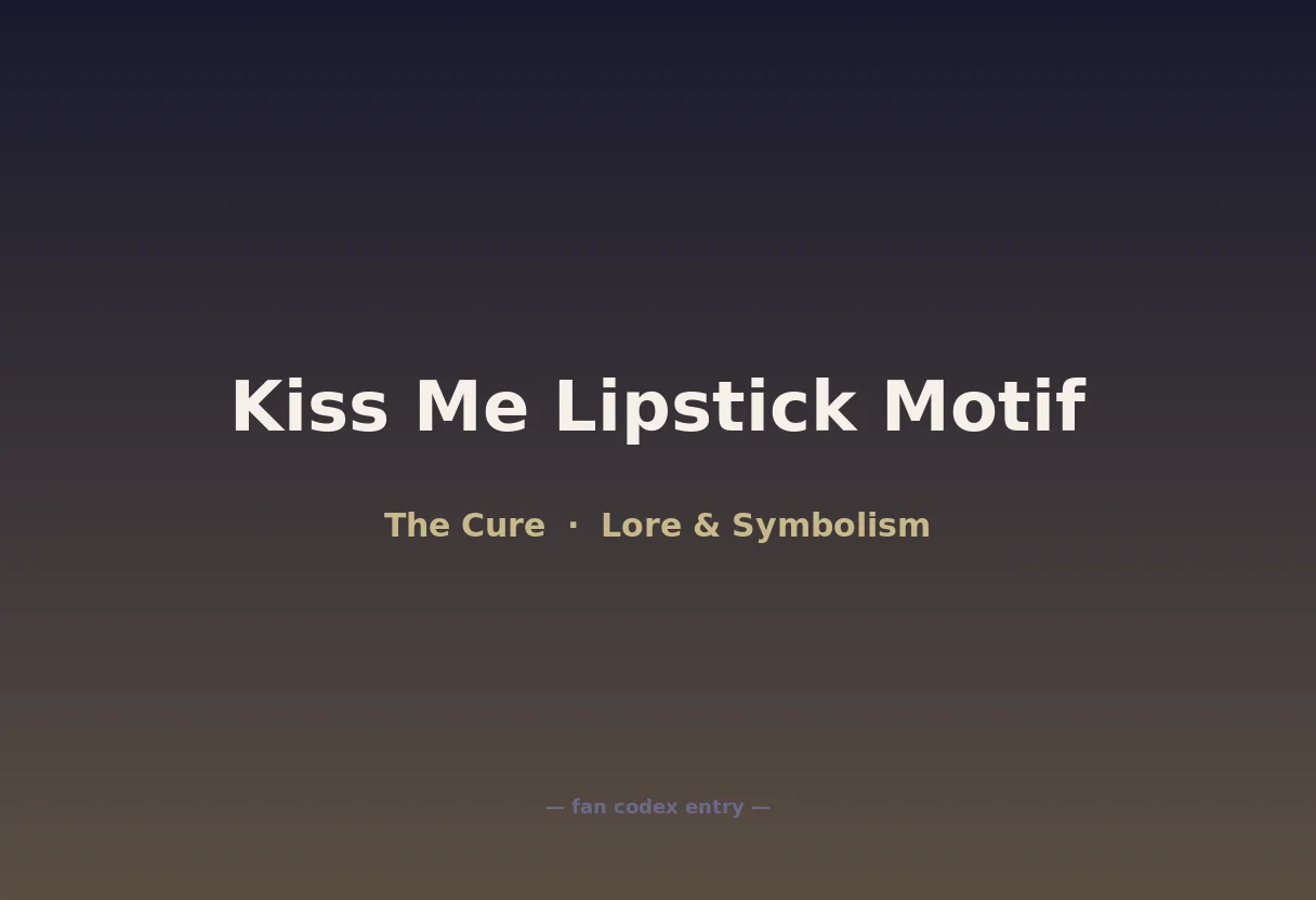 Kiss Me Lipstick Motif