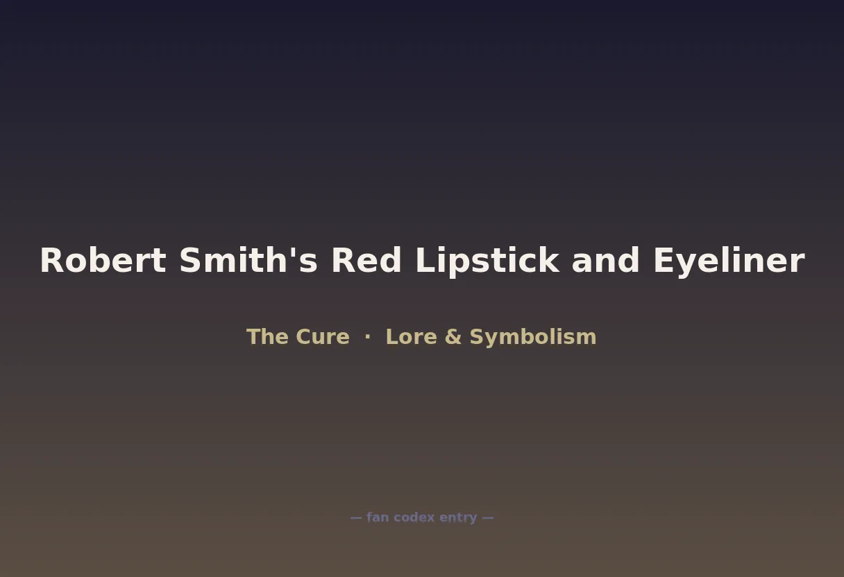 Robert Smith's Red Lipstick and Eyeliner