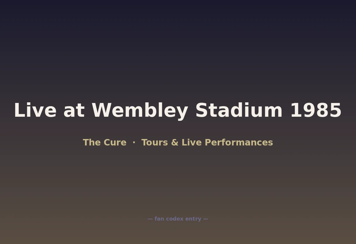 Live at Wembley Stadium 1985