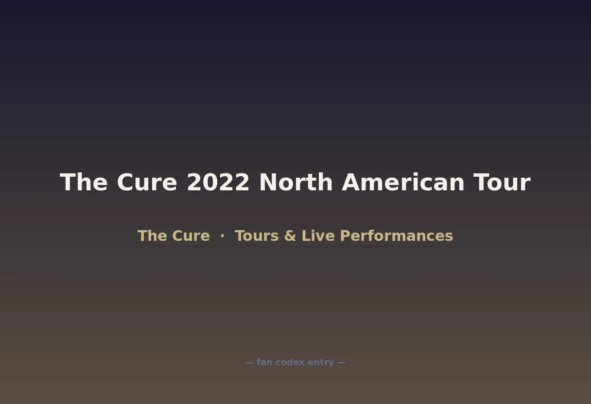 The Cure 2022 North American Tour