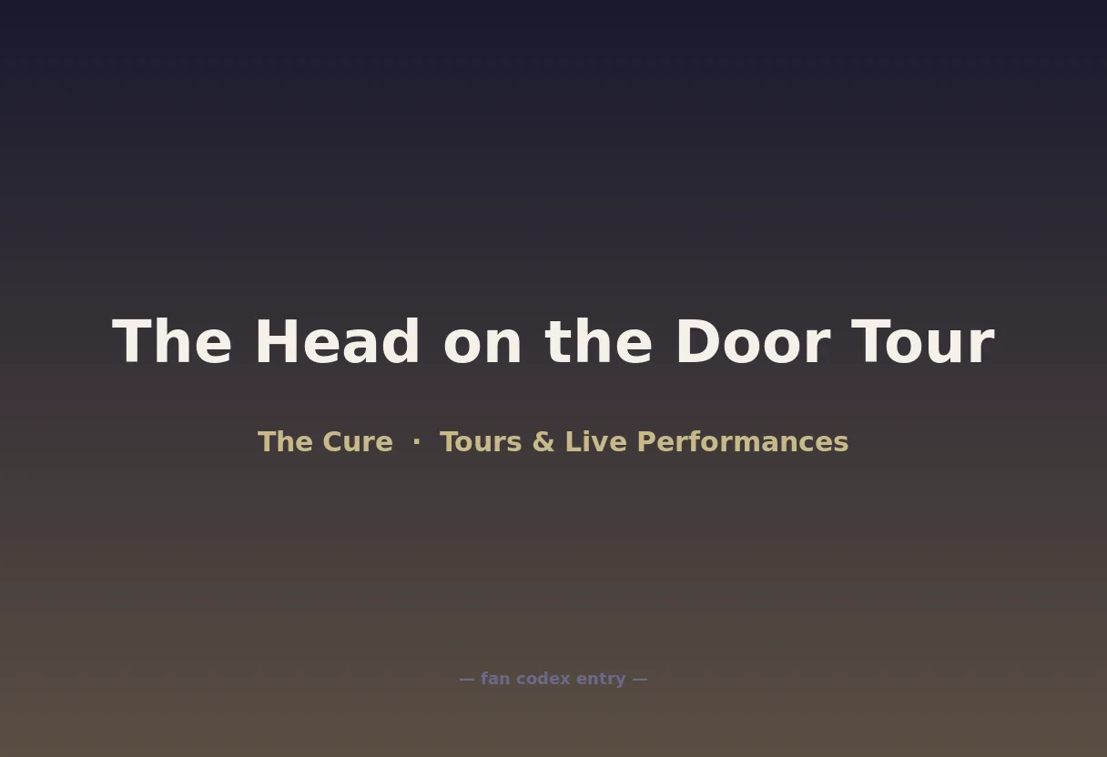 The Head on the Door Tour