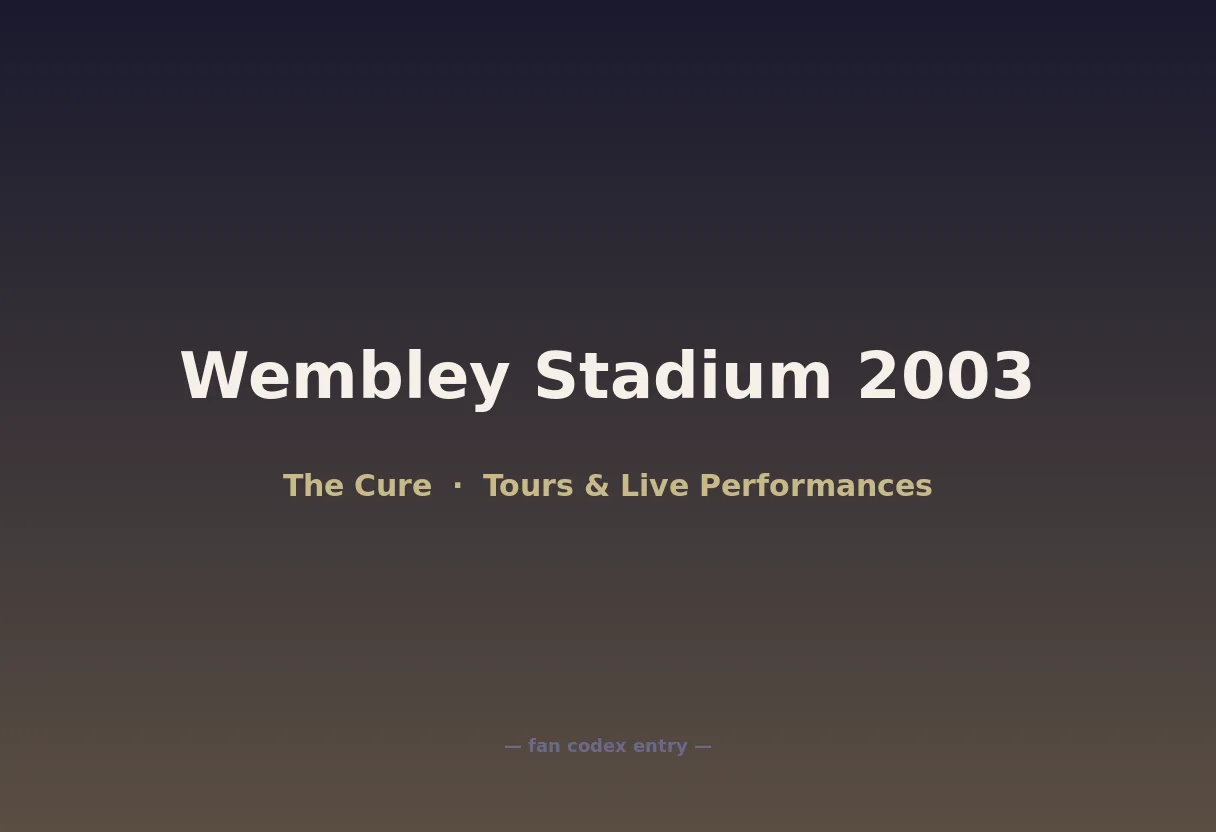Wembley Stadium 2003